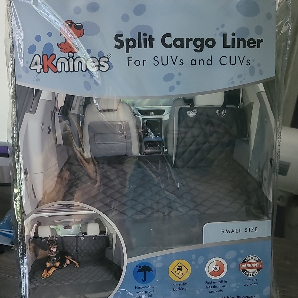 Gray Split Cargo Liner for SUVs and CUVs